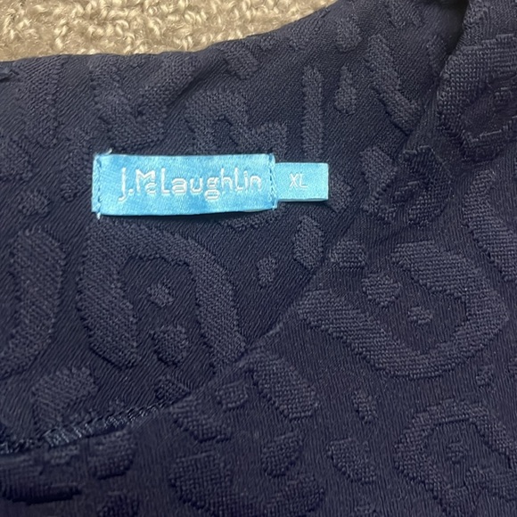 J. McLaughlin Navy Pocketed Shift Dress Size XL - Picture 5 of 11